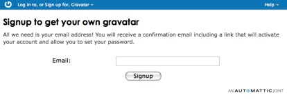 Gravatar: email di conferma