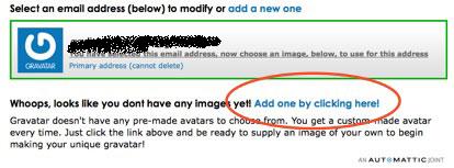 Gravatar: aggiungere un'immagine
