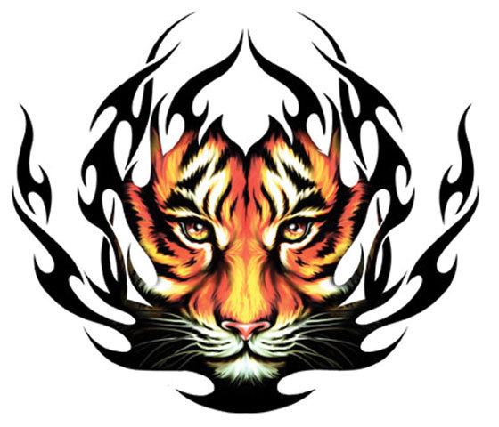 temporary_tattoo_tribal_tiger_black