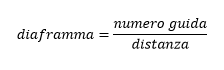 Formula del Numero Guida