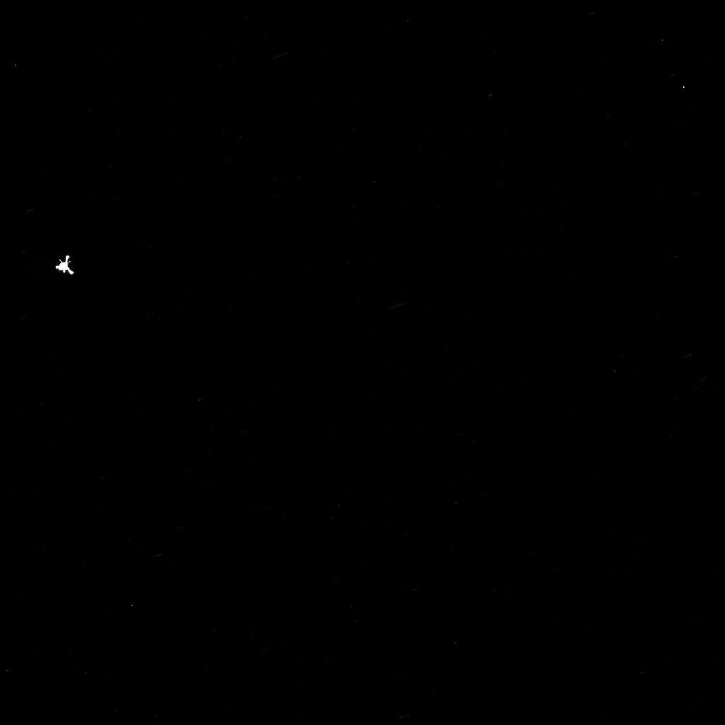 Rosetta’s OSIRIS narrow-angle camera captured this parting shot of the Philae lander after separation.